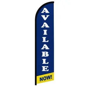Windless Curved Sleeve Banner Flag - Large-Size Advertising Flag for Home, Festive Supplies Backdrops