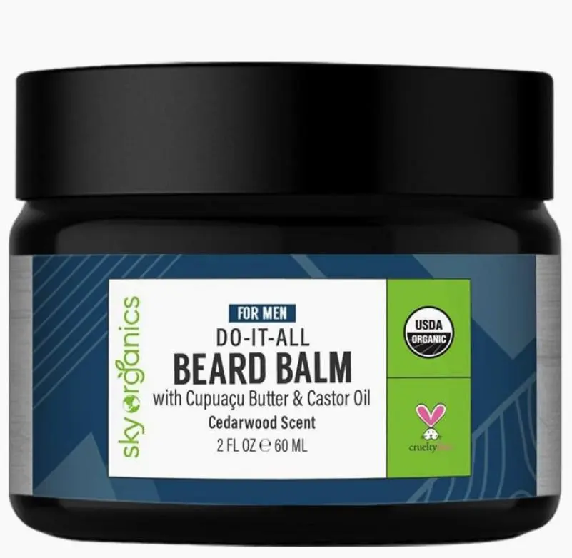 Sky Organics Men's Do-It-All Cedarwood Scent Beard Balm - 2 oz (Beauty & Personal Care, Bath & Body Care)