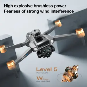 M66M Foldable Drone with 4.3" Screen Controller, Brushless Motor, Adjustable Camera, Optical Flow Positioning, FPV Transmission, Stable Hover, Portable RC Quadcopter for Beginners & Outdoor Flying