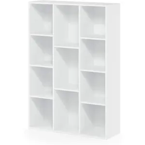 STANDARD GOODS Luder 11-Cube Bookcase and Storage Organizer, White