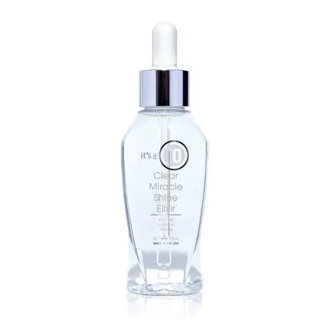 It's a 10 Haircare Clear Miracle Shine Elixir - 10-Hour Shine Treatment for Frizz Free Hair Oil Lightweight