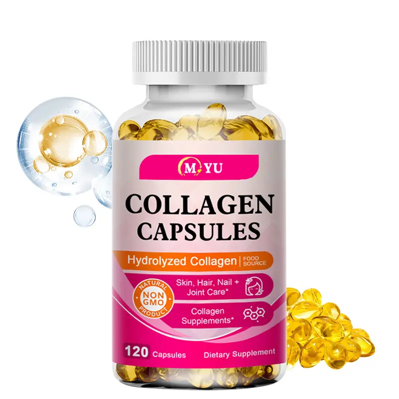 Collagen health supplement - supports skin and joint health, 120 capsules