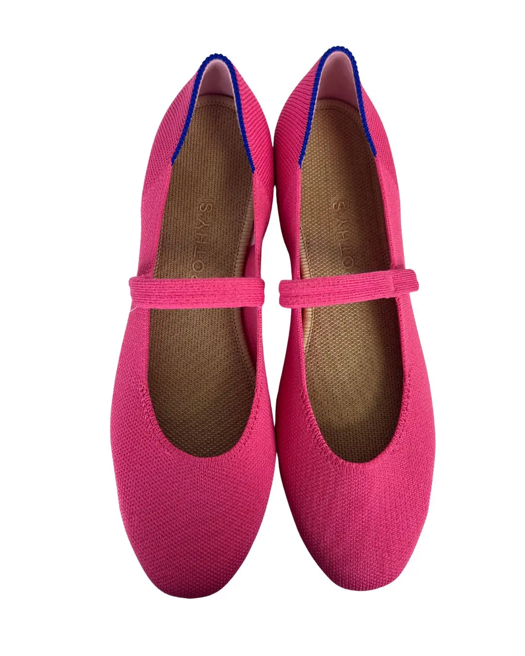 ROTHY'S The Square Pink Mary Jane Flats (Size 9)