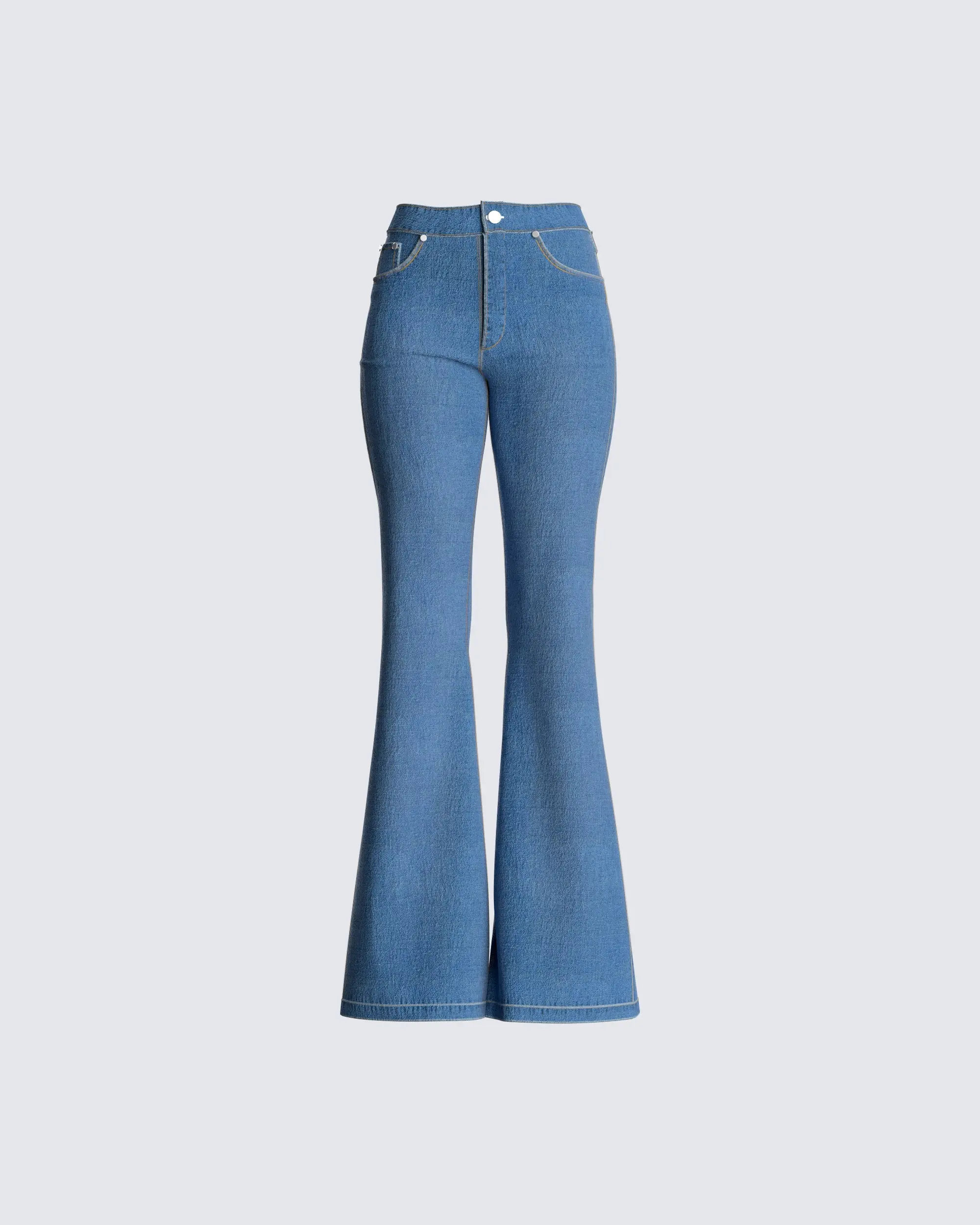 Skyler Flared Blue Jeans