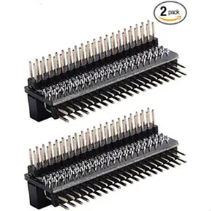 52Pi 2 Pack Micro Connectors Raspberry Pi 40-pin GPIO 1 to 2 Expansion Board 2 x 20-pin Strip Dual Male Header