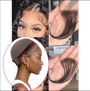 Labhairs Invisible Top Swiss HD Lace Reuseable Baby Hair&Keeping Wigs In Place Wig Grip Cap Kit