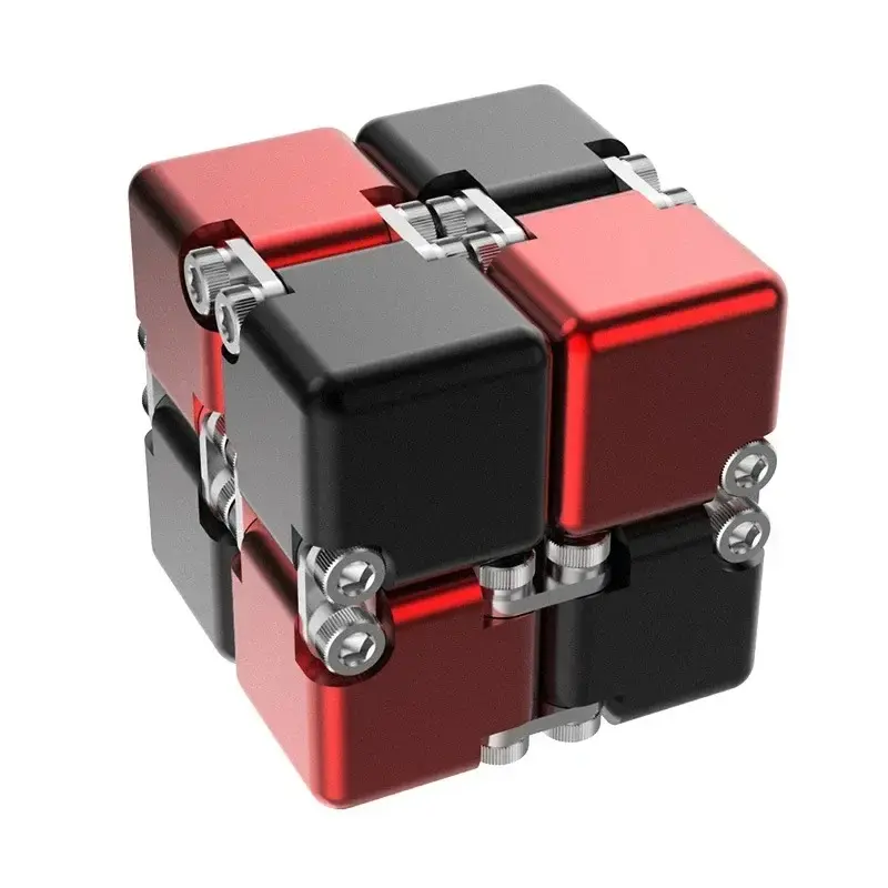 Fashionable Metal Infinity Cube, a new and unique upgraded version, detachable and assembleable, a toy for developing intelligence and relieving stress
