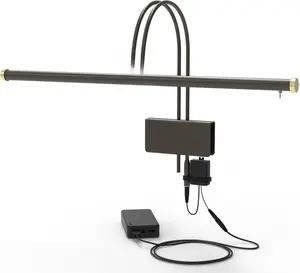 Cocoweb 22" Rechargeable Battery Powered Grand Piano Lamp in Mahogany Bronze LED Adjustable Dual Rotating Shades Quality Lighting