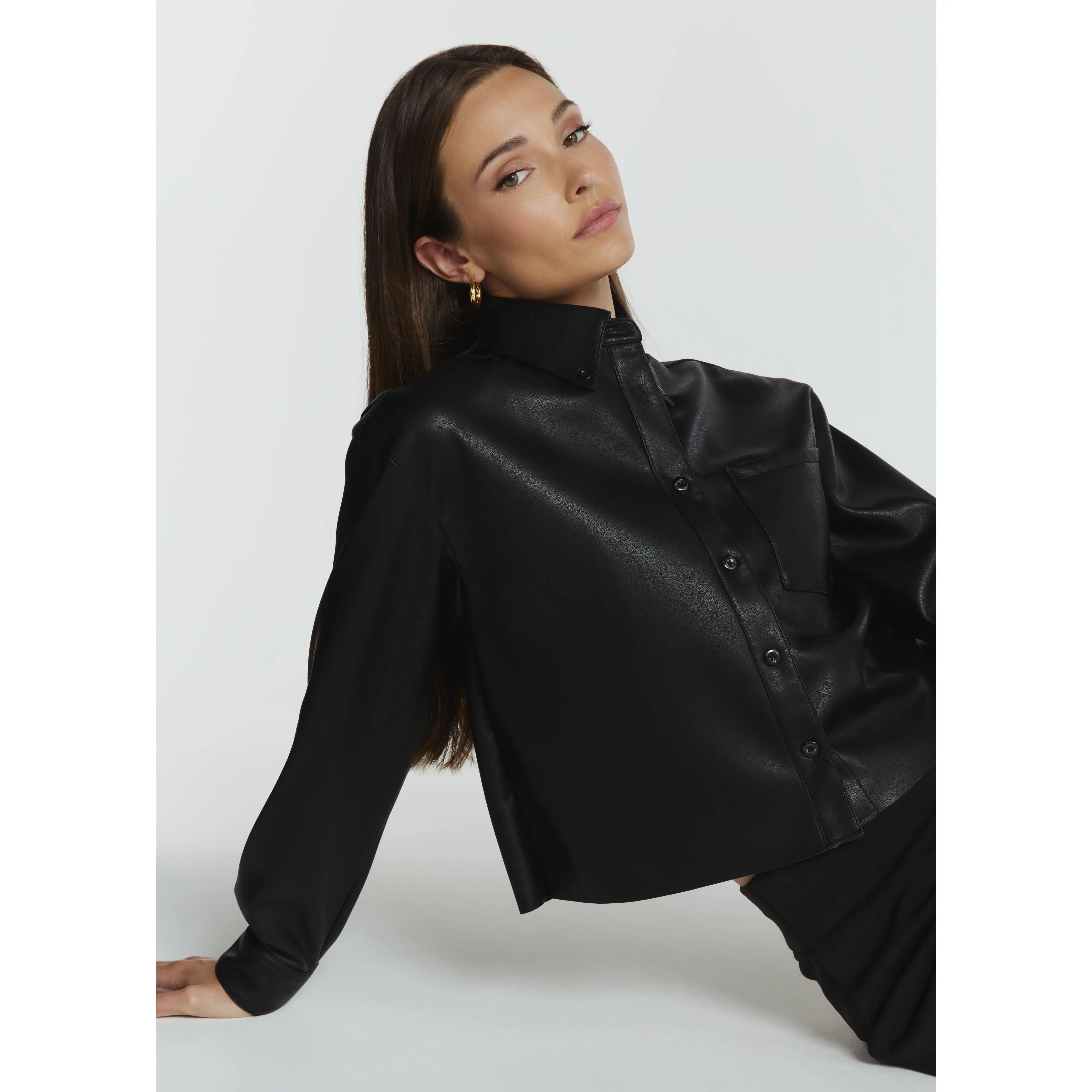 Leni Leather Shirt