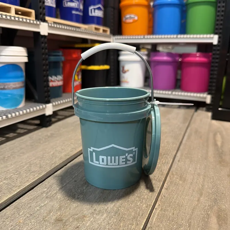 Lowe’s teal mini bucket