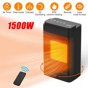 1500W Space Heater For Indoor Use, Electric Ceramic Space Heater, Portable Heaters Fan for Office And Bedroom