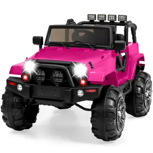 Best Choice Products 12V Kids Ride On Truck Car w/ Remote Control, Spring Suspension, Bluetooth, LED Lights