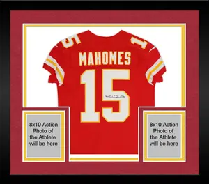 Framed Patrick Mahomes Kansas City Chiefs Autographed Red Nike Elite Jersey - Fanatics Authentic Certified