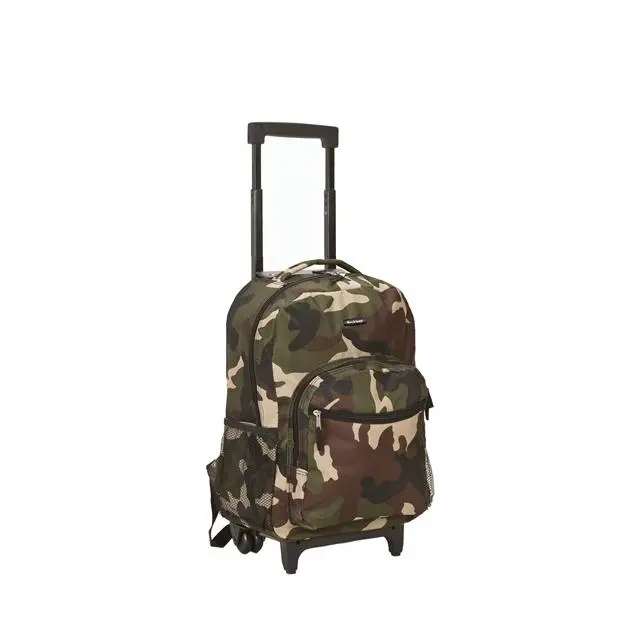 212 MAIN 17-Inch Tactical Laptop Rolling Backpack - Camouflage Design,  Double Wheels, Front Zip Compartment with Organizer Pockets, Laptop Backpack  - TikTok Shop