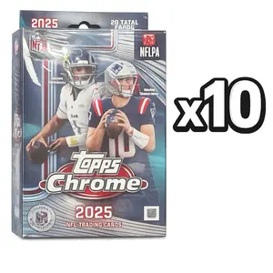 Bubble Gut Break 104: 10x Box PYT Topps Chrome 2025 NFL Football - 10 Hangar Boxes