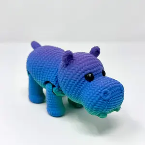 Rainbow Hippos Figurine
