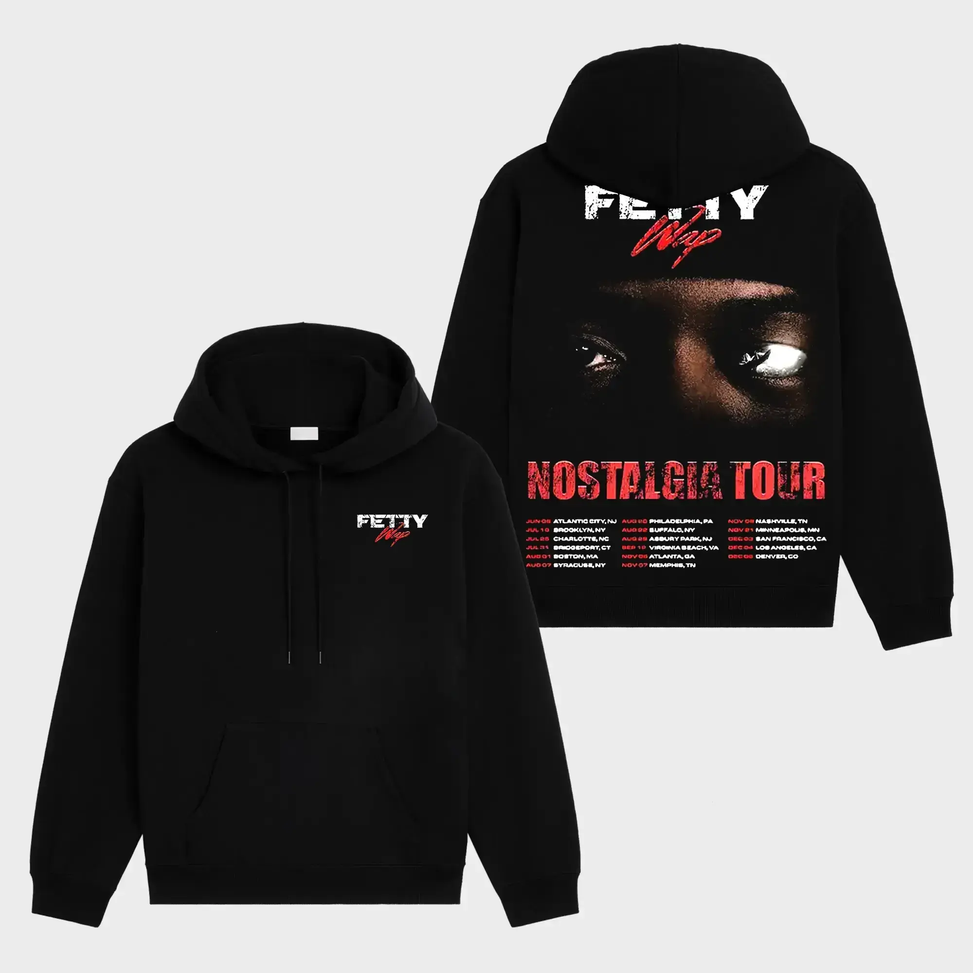 Fetty Wap Nostalgia Tour 2026 Unisex Oversized Premium Cotton Hoodie Sweater T-Shirt, The 1738 Zoo Hoodie Sweater T-Shirt , Vintage Music Merch Sweatshirt Hoodie T-Shirt, Retro 90s Rap Style, New Album Gift For Fans