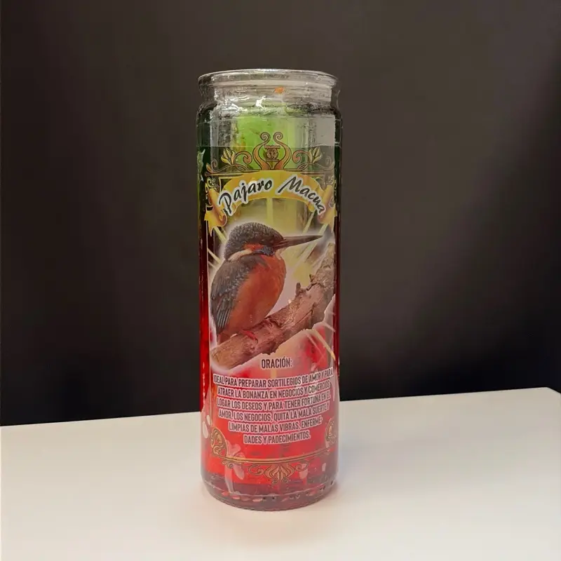 Veladora pájaro macua gel preparada