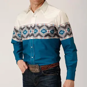 Men’s Western Tribal Shirt – Retro Casual Party Wear, Totem Print Pattern, Soft & Comfortable Top, Oversized Sizes S–5XL, Menswear