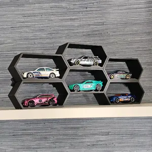 Hot Wheels Modular 3d Printed Stackable Display for six 1/64 scale diecast cars