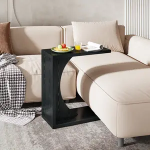 LITTLE TREE C-Shaped End Table for Couch, C Table for Sofa, Side Table for Living Room, Bedroom（1PC）