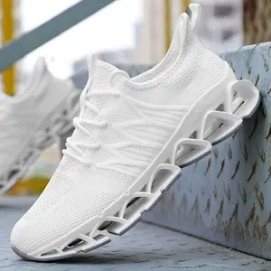 Men's Blade Sneakers Casual Lace up Low Top Gym Shoes, Comfortable  Lightweight Breathable Sports Running Shoes, Perfectfor Daily and Outdoor Sport，Tennis Gym Fitness Cross Trainers Runner Training