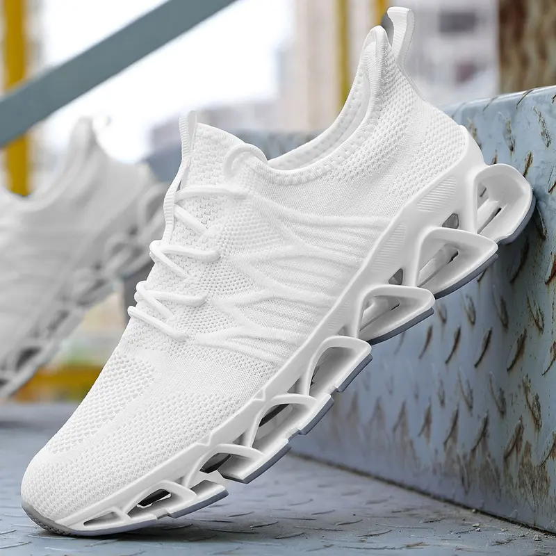 Men's Blade Sneakers Casual Lace up Low Top Gym Shoes, Comfortable  Lightweight Breathable Sports Running Shoes, Perfectfor Daily and Outdoor Sport，Tennis Gym Fitness Cross Trainers Runner Training