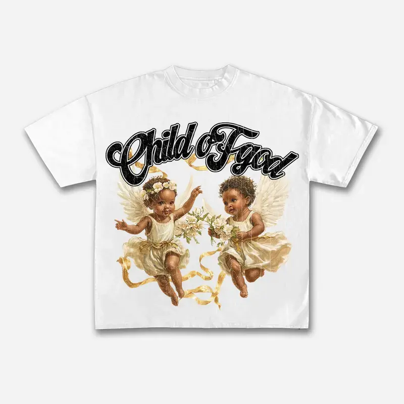 Men's Child Of God Print Cotton T-shirt festival outfit