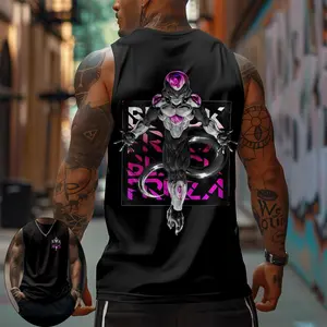 Dragon Ball DBZ Unisex Summer outfits men streetwear 80s 90s graphic tees cotton Anime tank tops men gifts