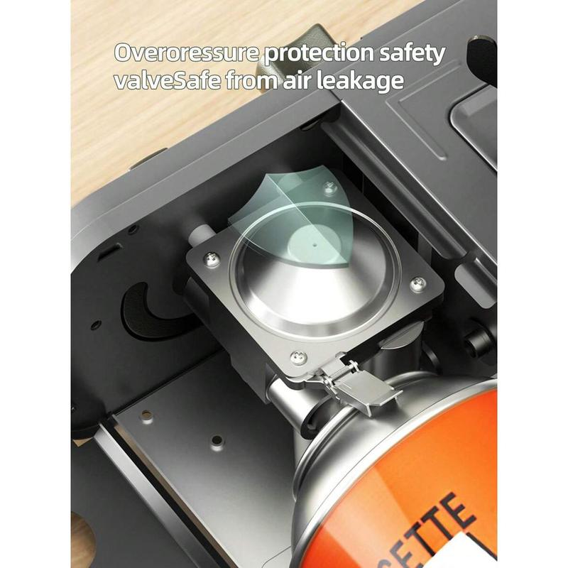 Butane Stove With Wind Deflector, Kitchen Gas Stove, Outdoor Grill, Automatic Ignition, Portable Gas Stove With Carrying Case (Fuel Not Included) Butane Stove With Wind Deflector, Kitchen Gas Stove, Outdoor Grill, Automatic Ignition, Portable Gas Stove With Carrying Case (Fuel Not Included)