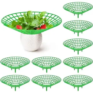 10pcs Anti rot green plant support Strawberry planting three-dimensional rack tray Strawberry plant scaffold Fruit support frame