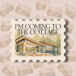 I'm Coming To The Cottage Stamp Sticker, Heated Rivalry Hockey Romance Vinyl Sticker, Shane Hollander, Water Resistant Bookish Sticker, Laptop Water Bottle Decal - StickerLover Shop