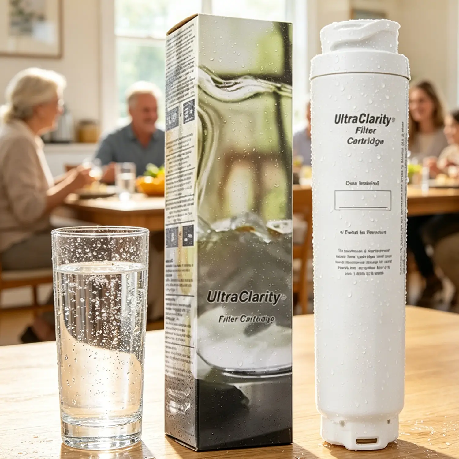 BPA-Free Kitchen Water Filter Replacement (3 Pack) - 9000 077104 UltraClarity REPLFLTR10 for Bosch 9000194412,644845,B26FT70SNS,B22CS80SNS,B22CS50SNS,Haier 0060820860,Miele KWF1000,Delivers 300 Gal of Fresh Water
