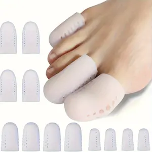 12pcs Silicone Toe Sleeves - Toe Protection Wrap Toe Covers - Toe Protection Covers