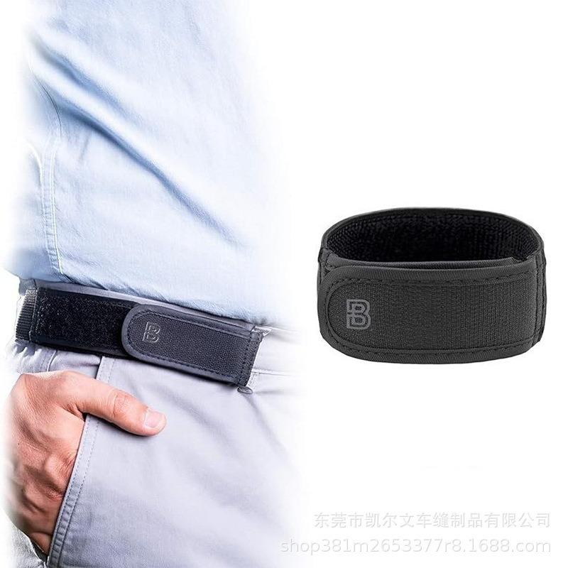 Casual lazy belt Elastic belt Velcro unilateral buckle-free nylon belt Convenient sticker Outdoor weight belt