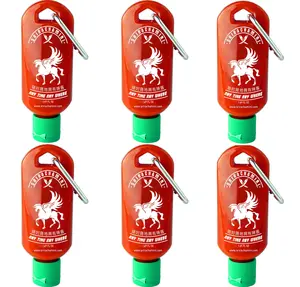 Sriracha Mini Hot Sauce Keychain Bottle 6-Pack, 1.7oz (Sauce Not Included)
