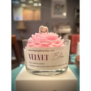 Velvet Bloom Soy Wax Candle - perfect flower - Mother's Day - gift - basket - Mothers