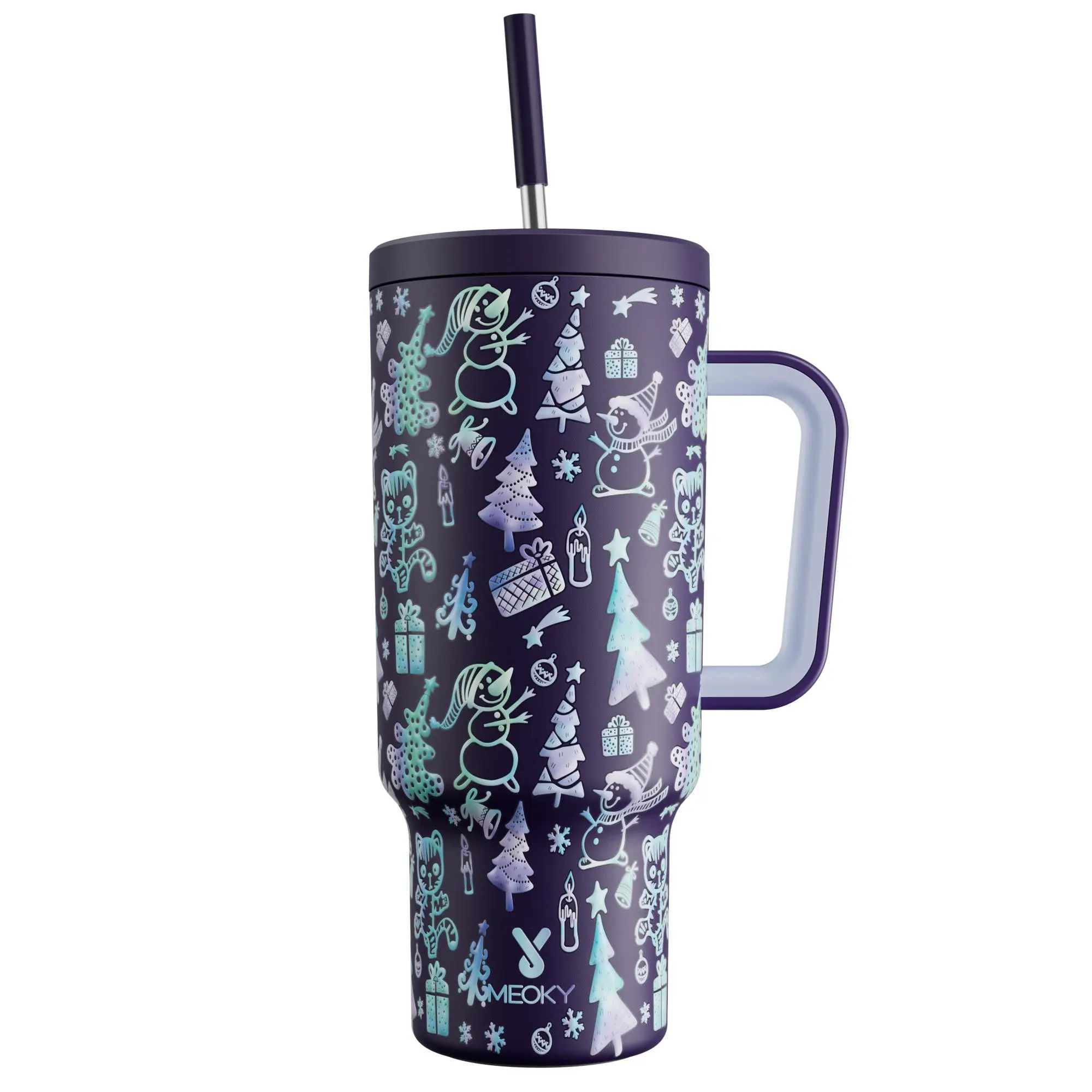 Black purple christmas