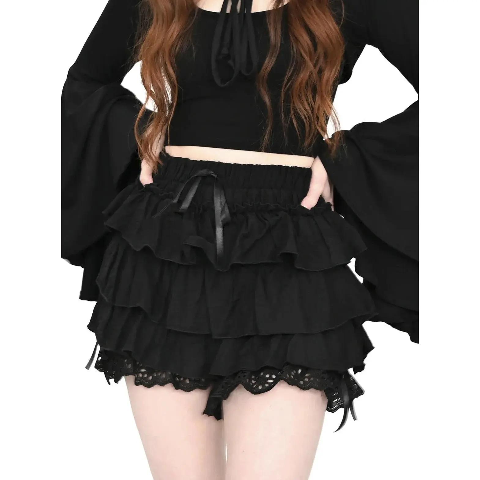 Black Ruffle Bloomers FOXBLOOD