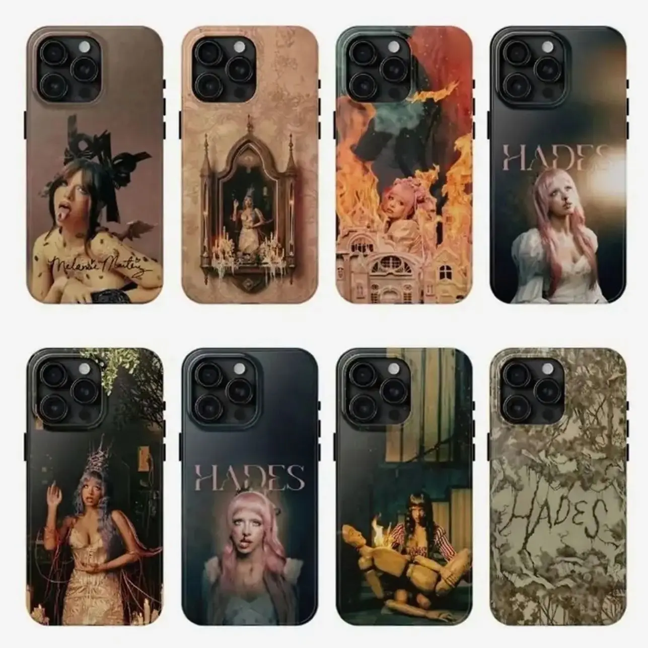 Hades Album Phone Case, Hip Hop Inspired Collage Art Shockproof Heavy Duty Drop Compatible with iPhone 17, 16, 15, 14, 13, 12, 11, X & Galaxy