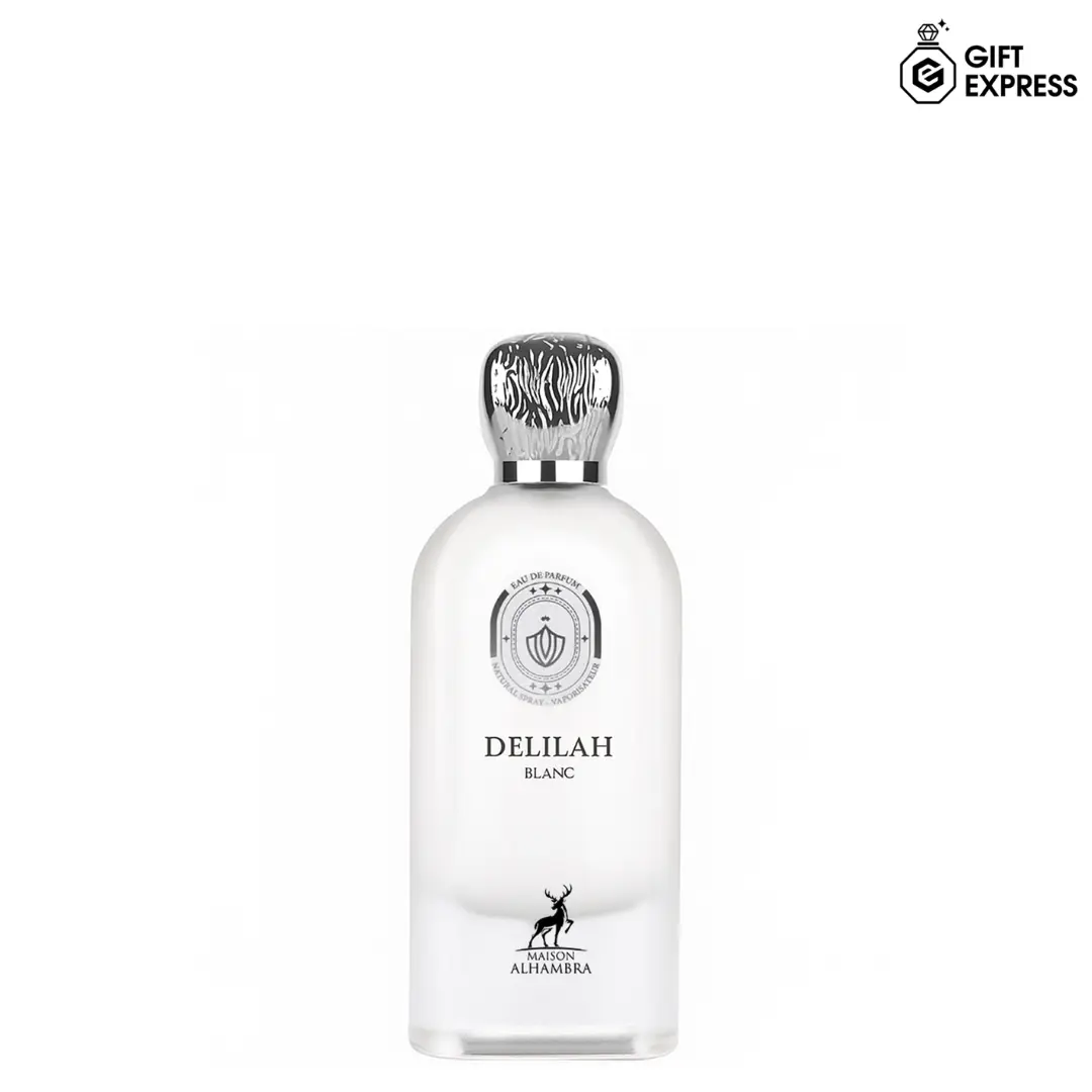 Maison Alhambra Delilah Blanc EDP for Women 3.4 Fl Oz 100ml Eau De Parfum Liquid Edp Fragrance Captivating Oud