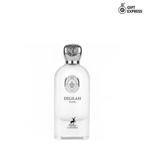 Maison Alhambra Delilah Blanc EDP for Women 3.4 Fl Oz 100ml Eau De Parfum Liquid Edp Fragrance Captivating Oud