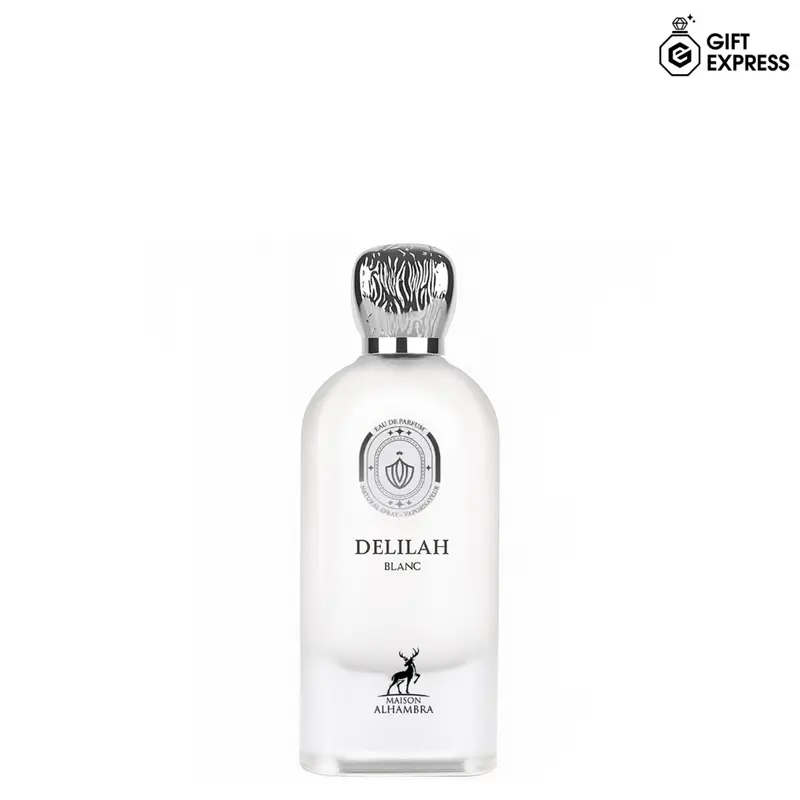 Maison Alhambra Delilah Blanc EDP for Women 3.4 Fl Oz 100ml Eau De Parfum Liquid Edp Fragrance Captivating Oud