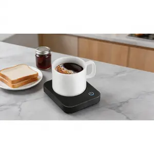 Desktop coffee mug warmer featuring 3 temperature levels and auto shutoff. Built with smart safety reminder, ideal for keeping coffee, tea and milk warm at home or office.  SURE