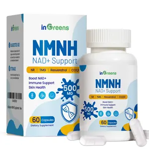 inGreens NMNH Supplement with NR, TMG, Resveratrol, COQ10 - Upgraded version of NAD, 500mg per serving, GMO Free - 60 Capsules/1 Pack, 120 Capsules/2 Pack