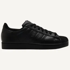 Adidas Originals Men's All Black Superstar II Sneakers, JI0081