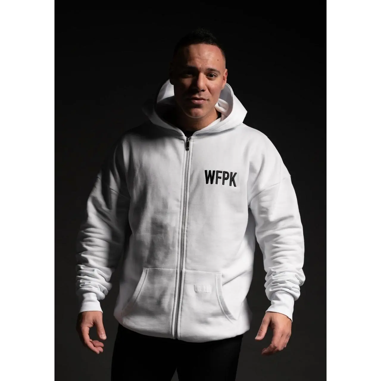 Arctic White Zip Up Hoodie