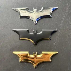 3D Car Stickers Cool Metal Bat Auto Logo Car Styling Metal Bat Badge Emblem Tail Decal Motorcycle Car Accessories Automobiles