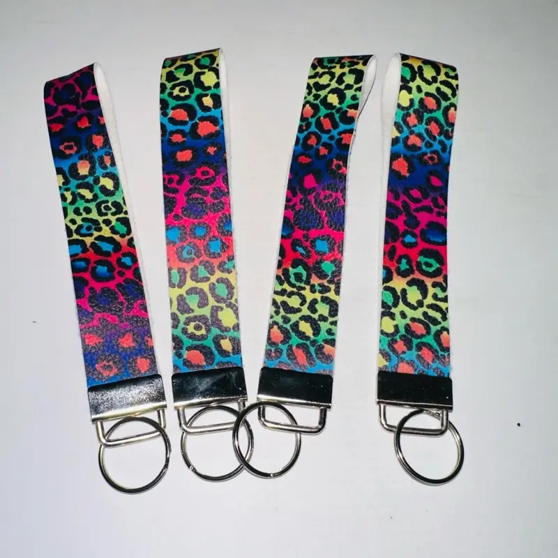 Lanyard Keychain cheetah multicolor