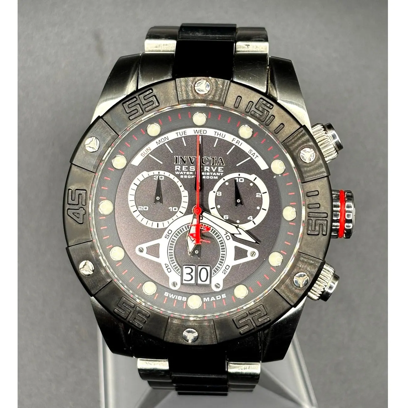 Invicta Reserve Leviathan II 0329 Swiss Made Chronograph 53mm Watch OOS